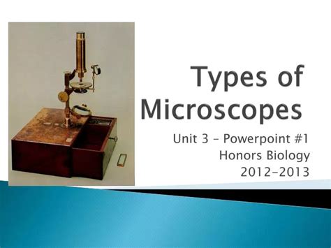 types of microscope ppt